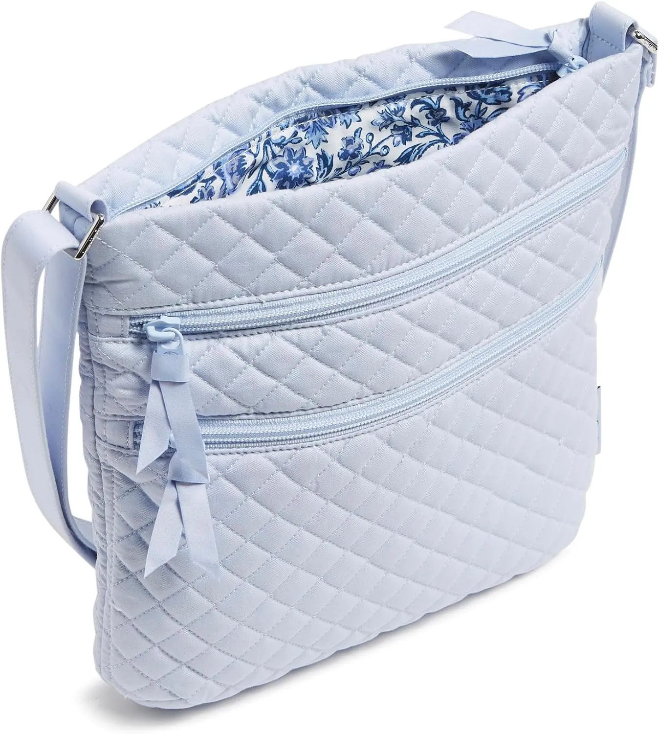 Vera Bradley Women's Cotton Triple Zip Hipster Crossbody Purse