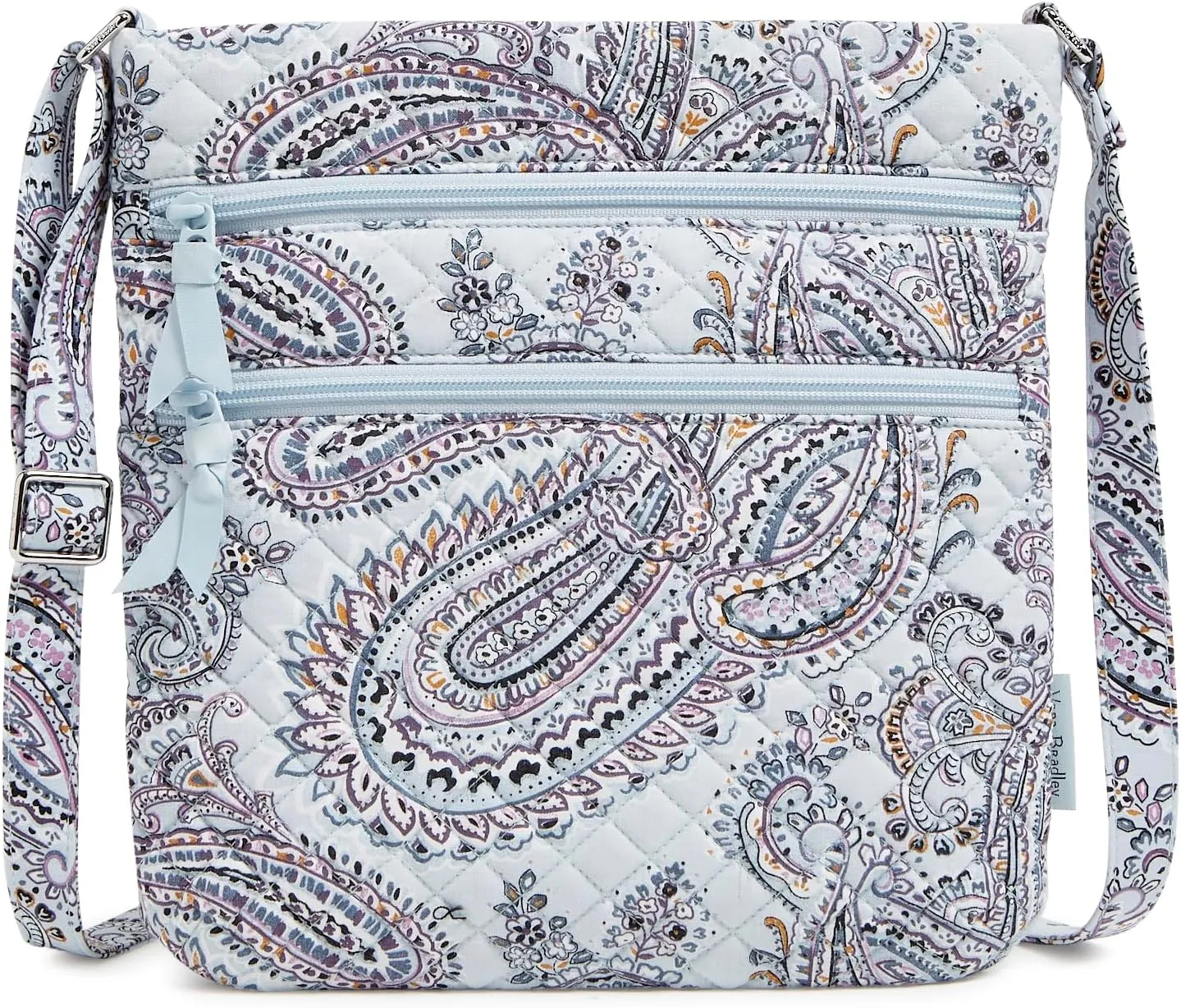 Vera Bradley Women's Cotton Triple Zip Hipster Crossbody Purse