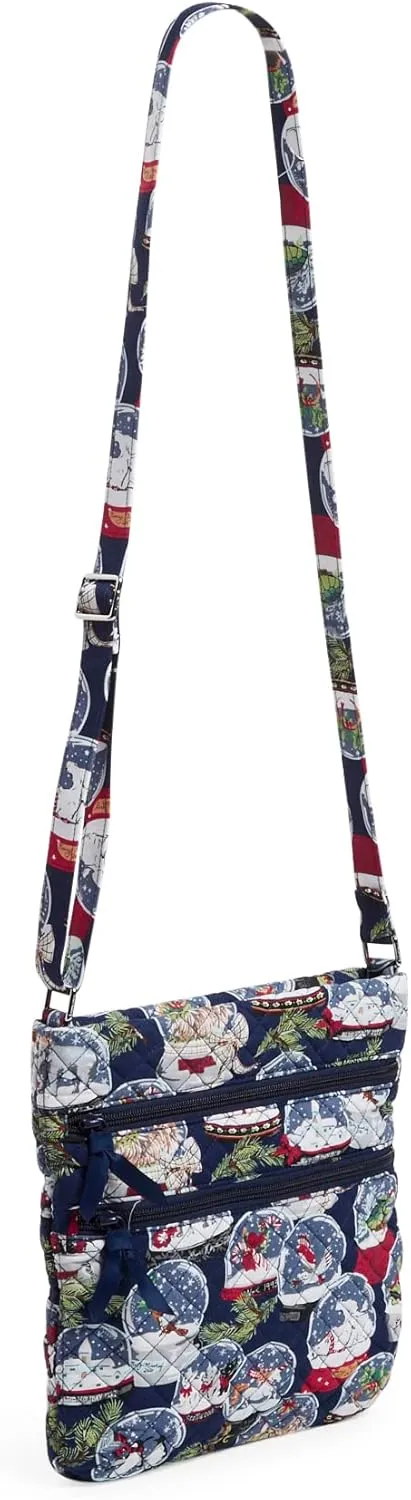 Vera Bradley Women's Cotton Triple Zip Hipster Crossbody Purse