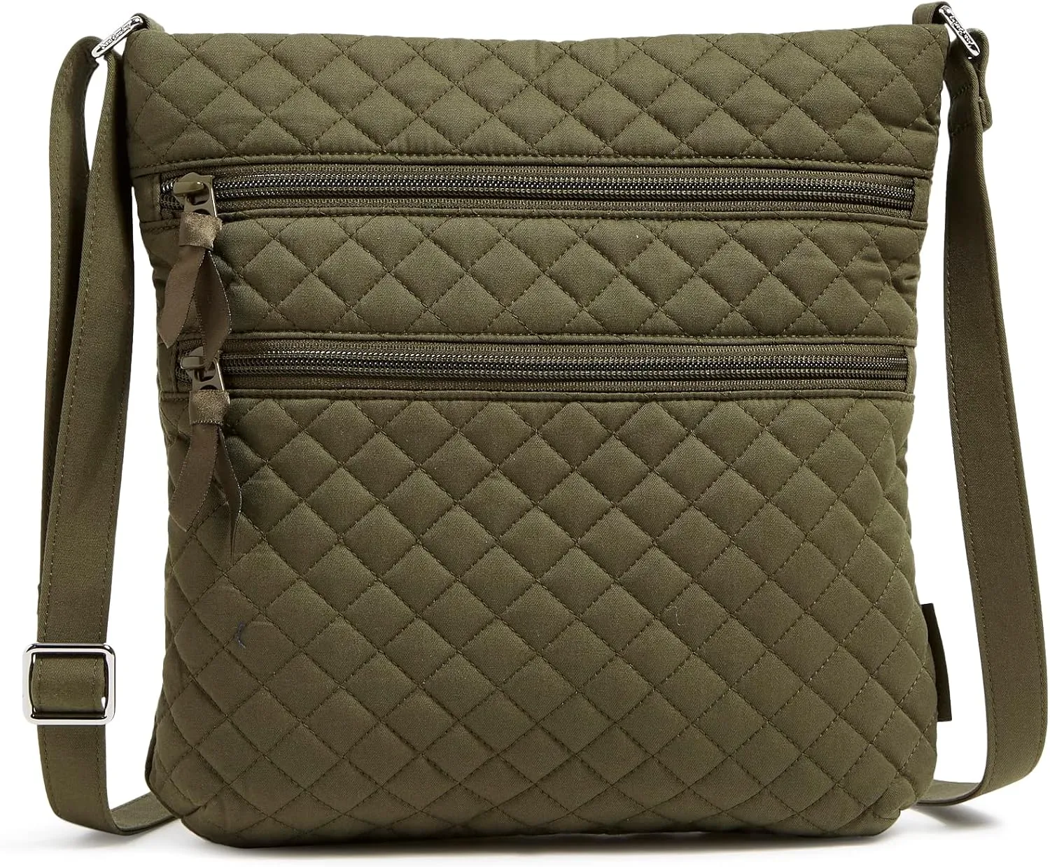 Vera Bradley Women's Cotton Triple Zip Hipster Crossbody Purse