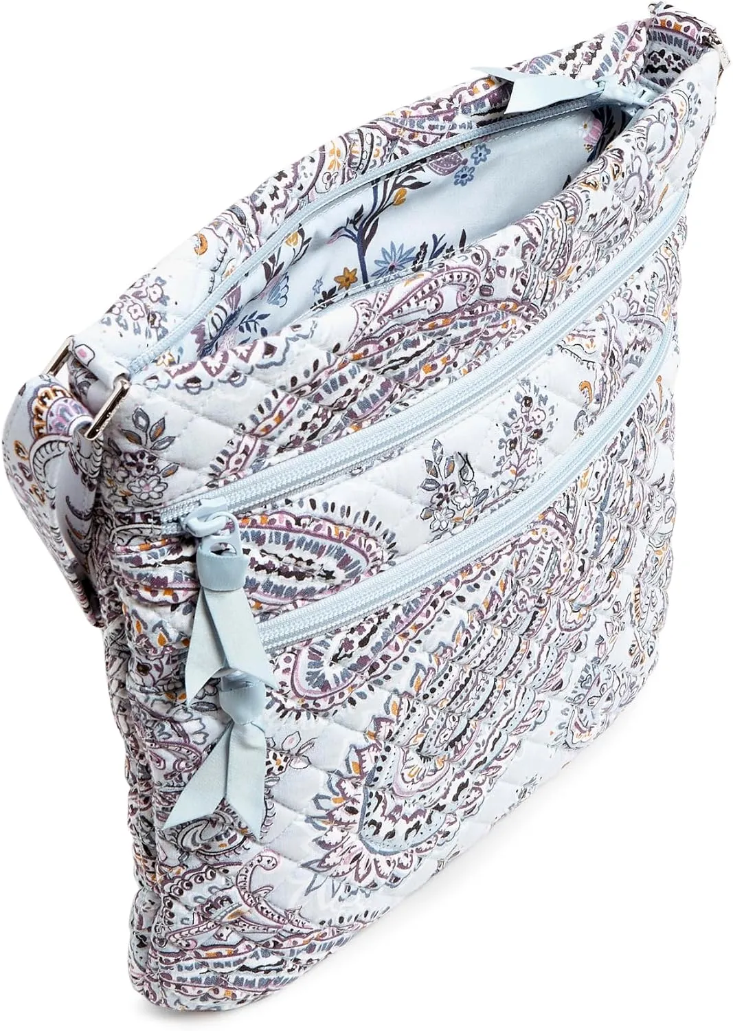 Vera Bradley Women's Cotton Triple Zip Hipster Crossbody Purse