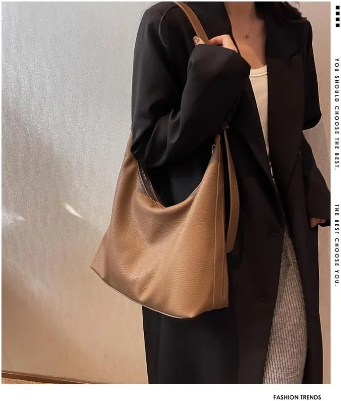 Vintage-style Crossbody Bag with Adjustable Shoulder Strap and Large Capacity for All-matching Outfits