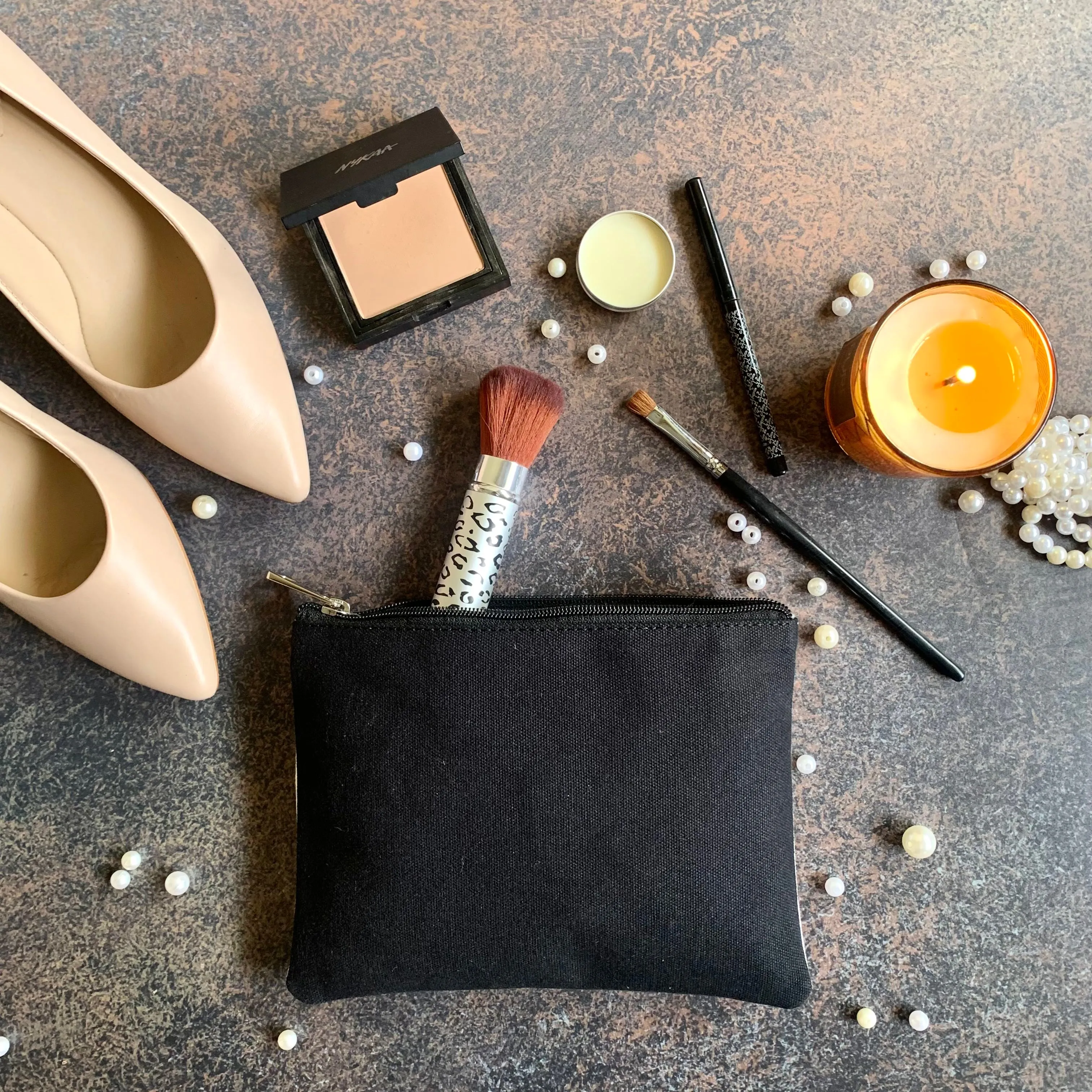 Vision en Noir - Canvas Pouch