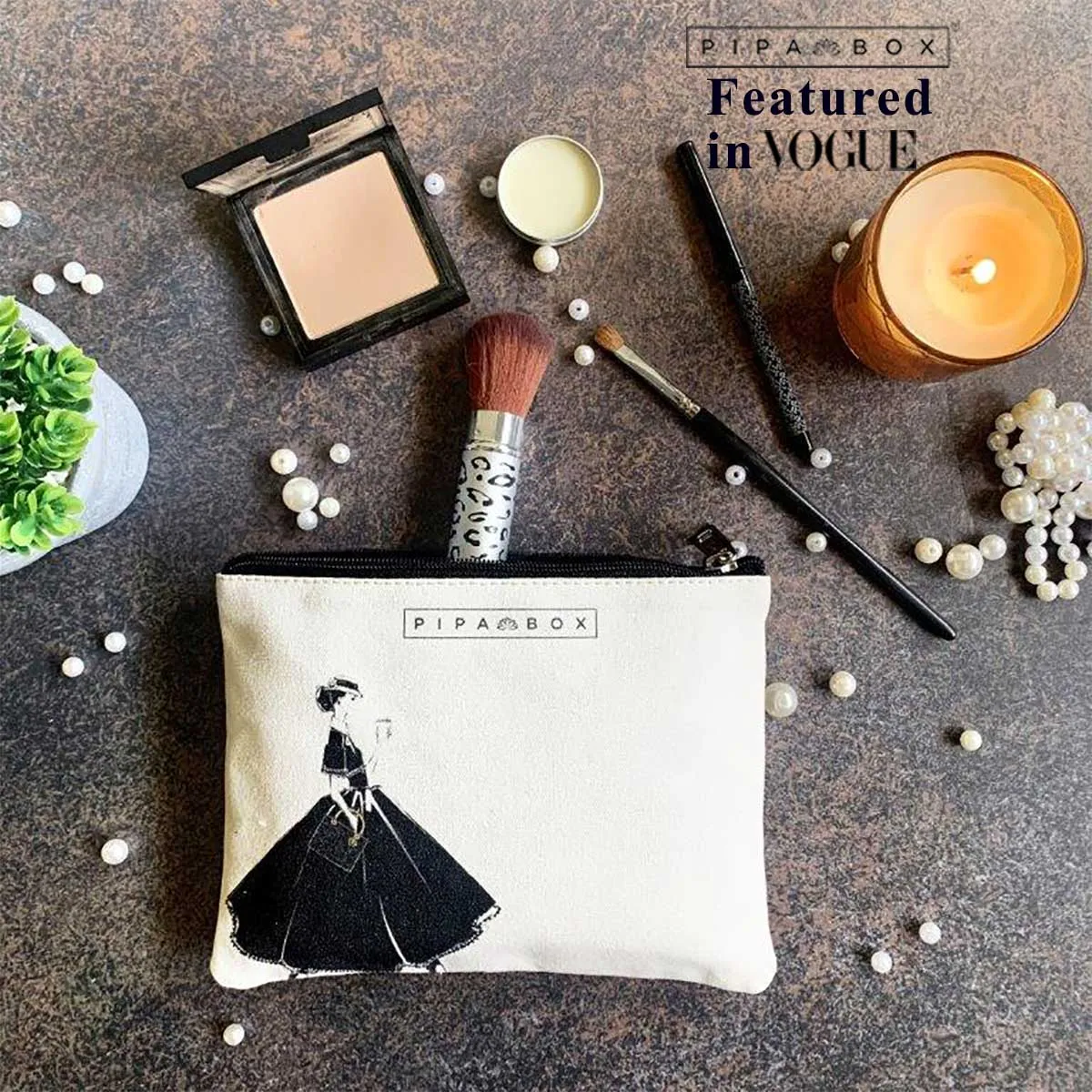 Vision en Noir - Canvas Pouch