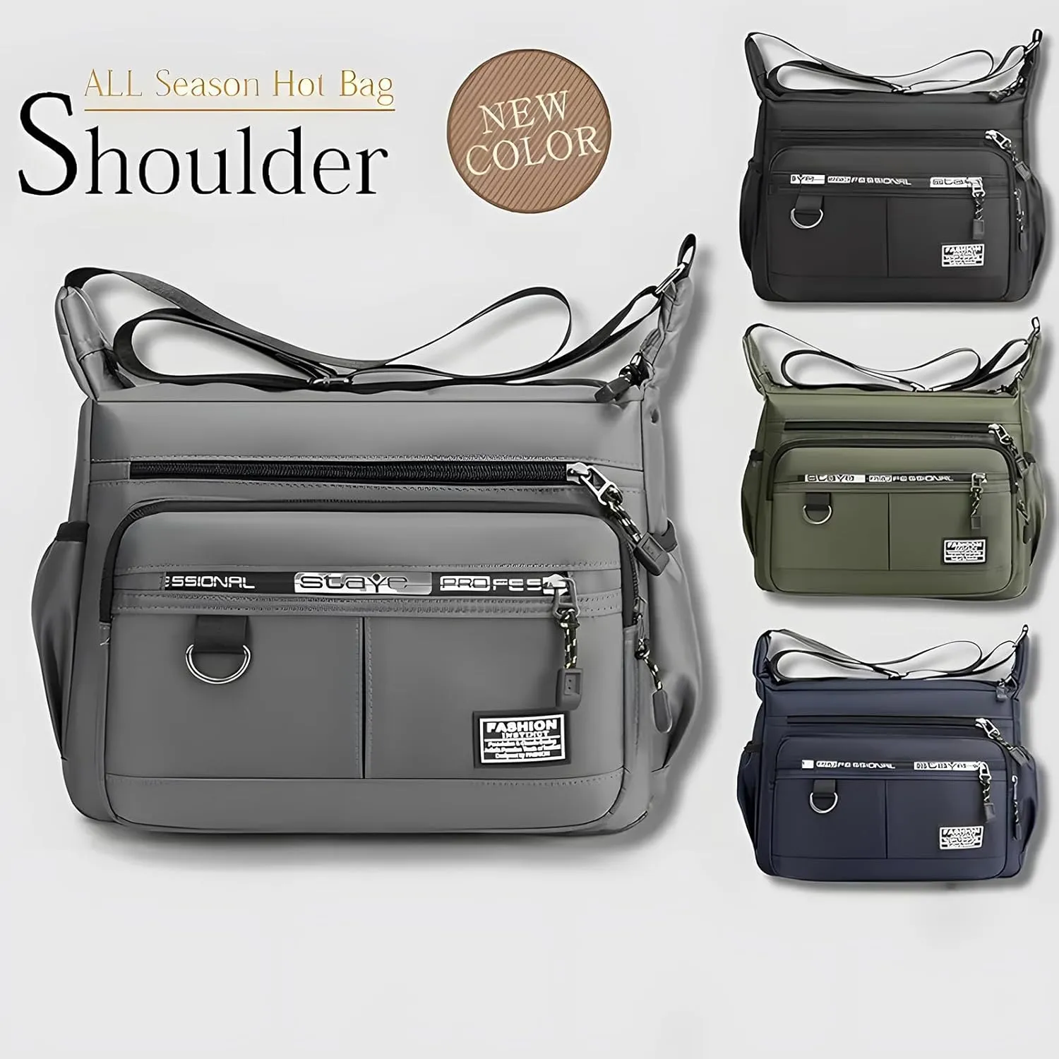 Waterproof Light Leisure Bag,Messenger Bag for Menwomen,Large Women 15.6 Inch Laptop Bag Waterproof Messenger Bag