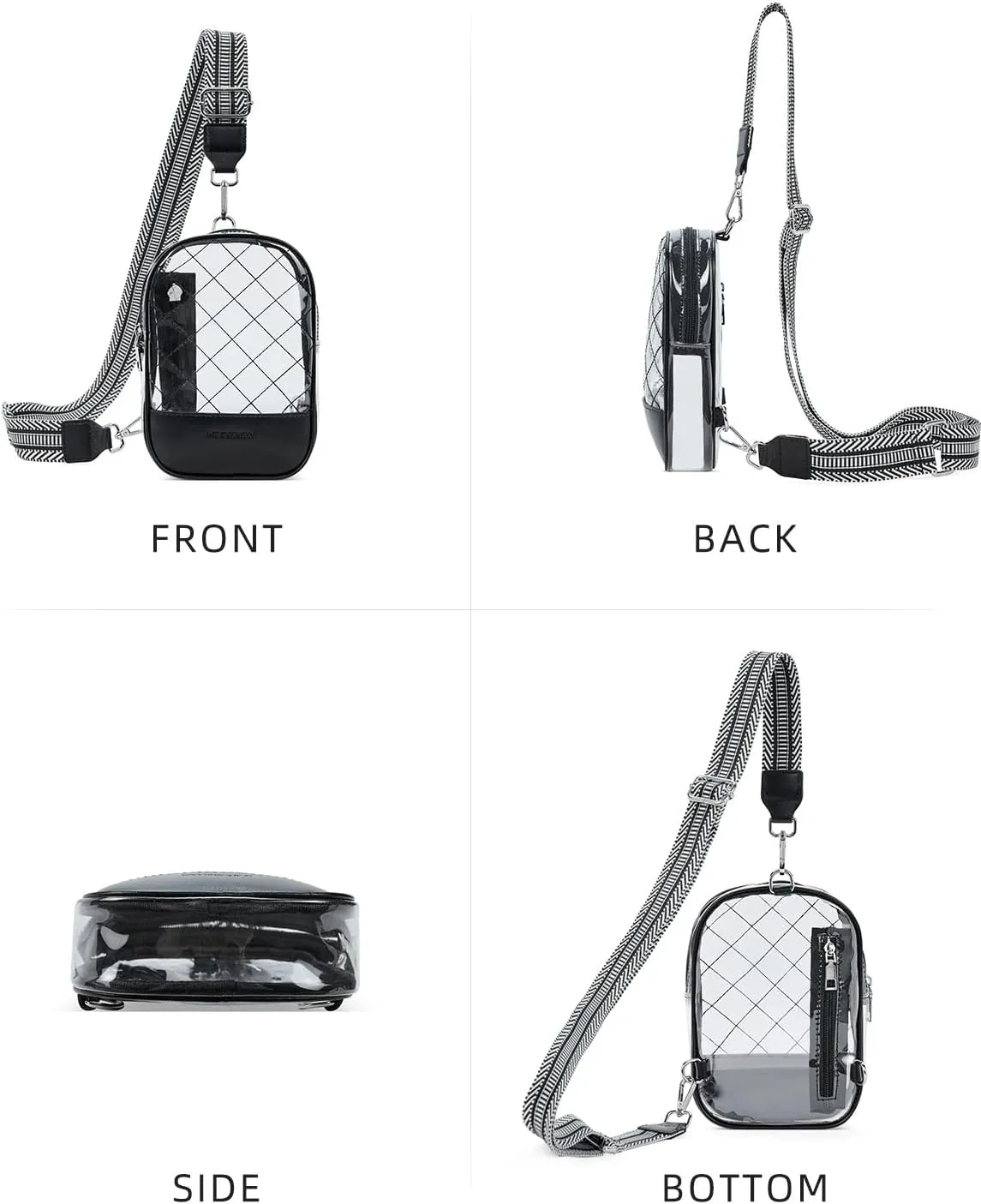 WESTBRONCO Small Sling Bag for Women Nylon Crossbody Sling Backpck Lightweight for Travel Casual Daily