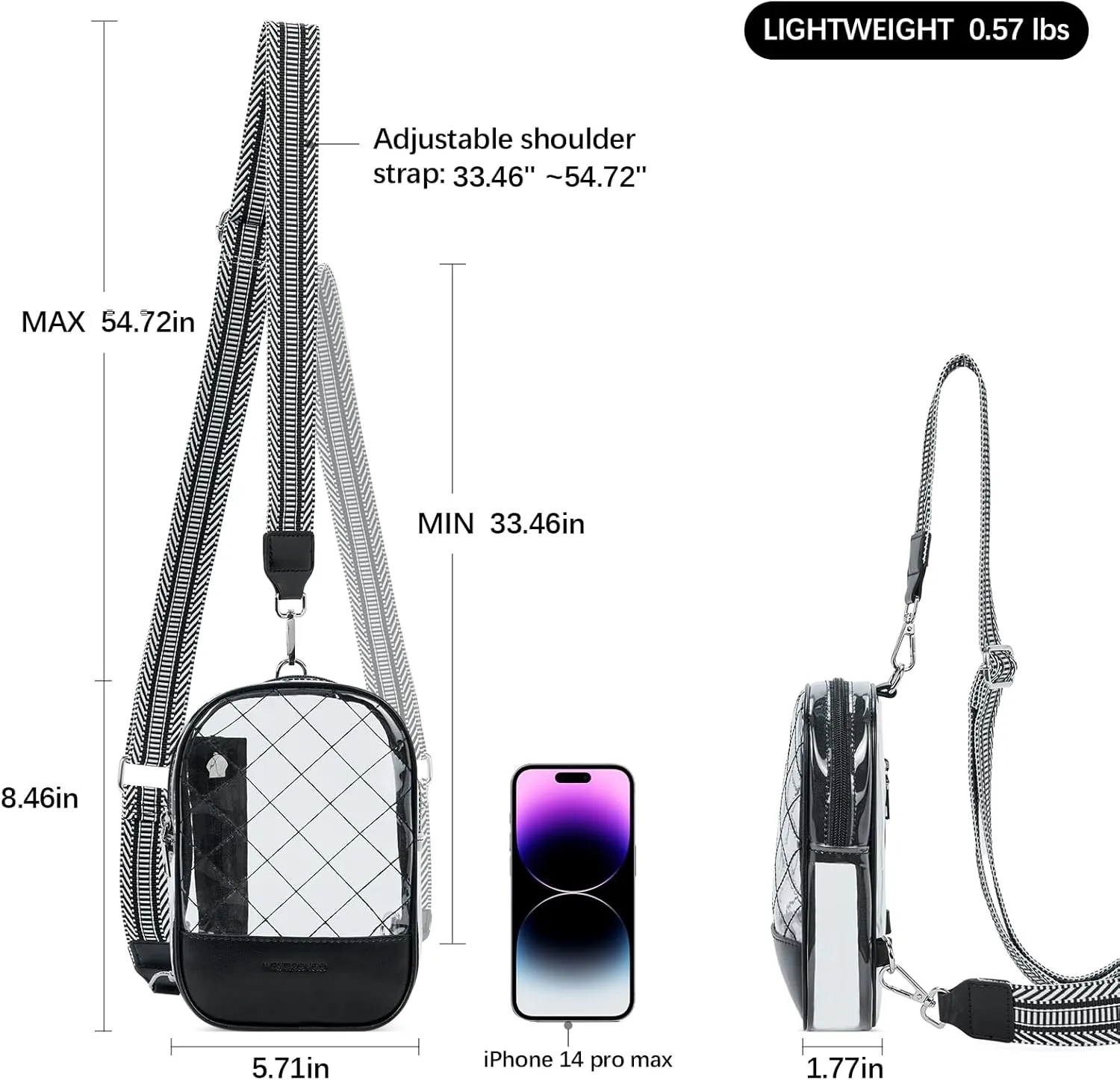WESTBRONCO Small Sling Bag for Women Nylon Crossbody Sling Backpck Lightweight for Travel Casual Daily