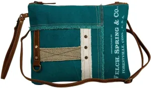Western Leather Crossbody Bag for Women - Canvas Purse Shoulder Handbag Countryside