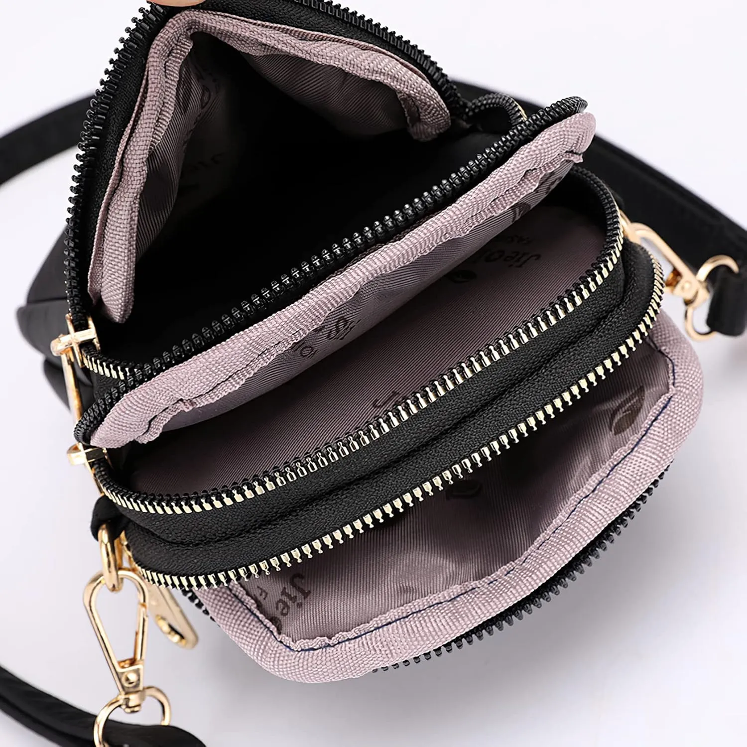 Women Crossbody Phone Bag Zipper Waterproof Nylon Wallet Cellphone Purse Ladies Shoulder Bag Wristlet Handbag