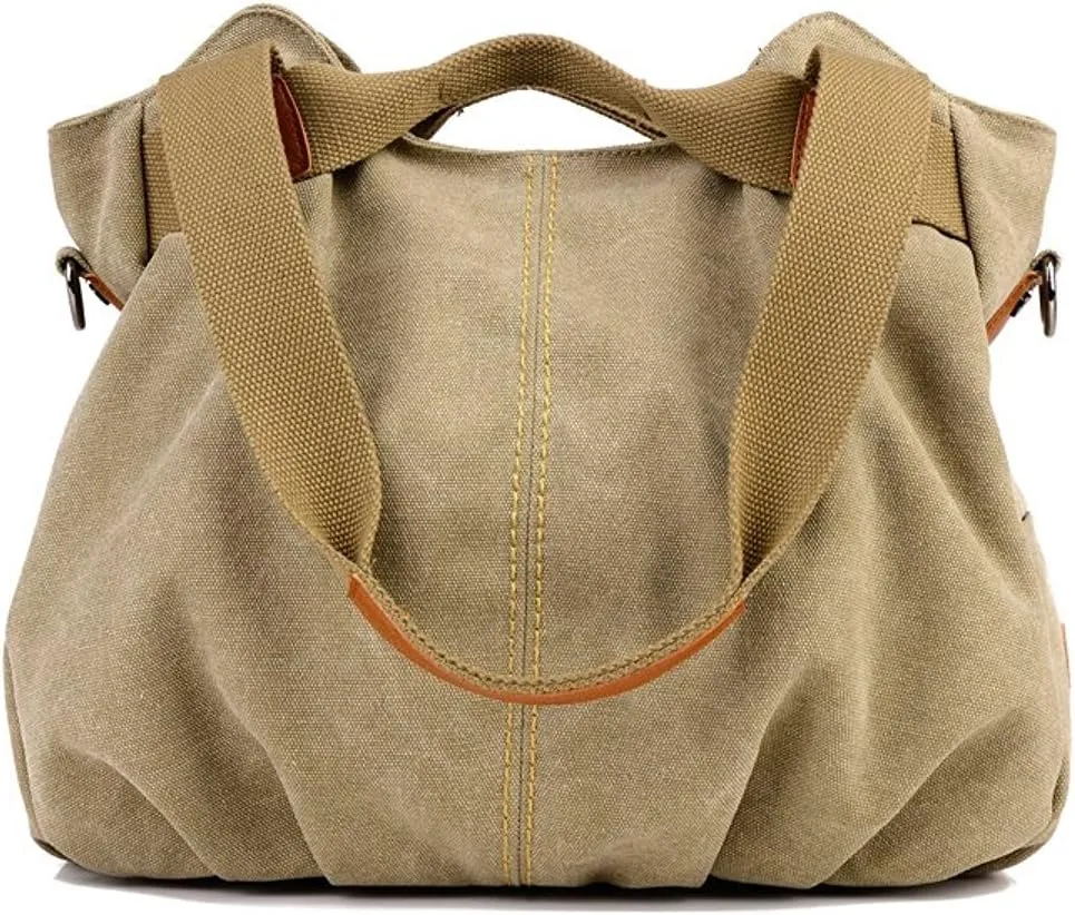 Women Ladies Bags Vintage Hobo Canvas Daily Purse Shoulder Tote Shopper Handbag
