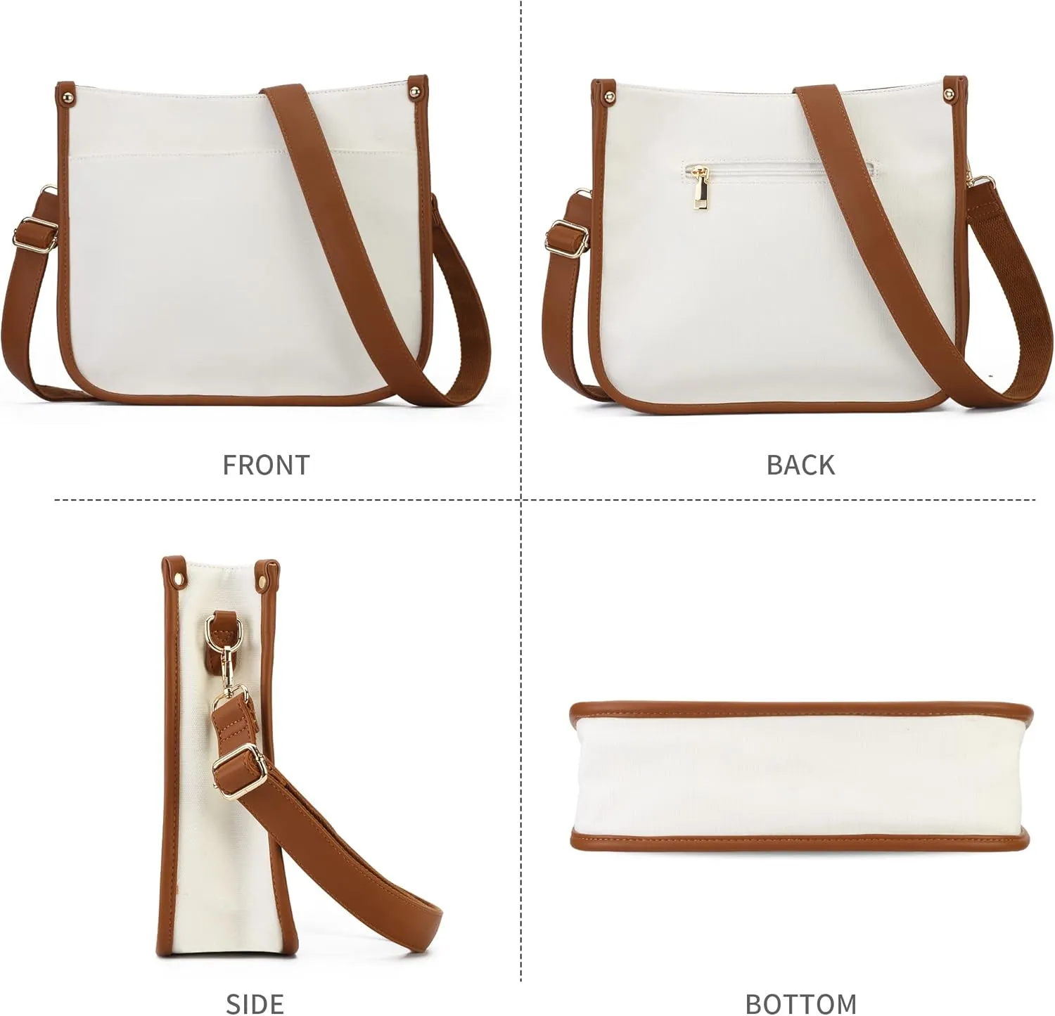 Women Shoulder Bag Vintage Crossbody Purse Handbag with Leopard Guitar Strap Hobo Bag