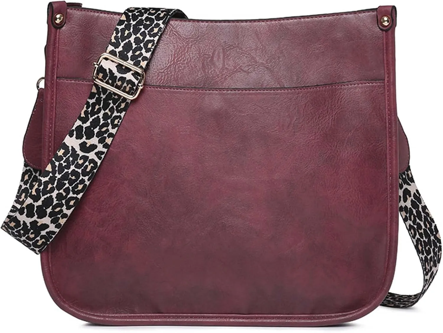 Women Shoulder Crossbody Bag Vintage Handbags Purse with Leopard Guitar Strap Medium Satchel Hobo Bag
