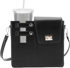 Women's Adjustable Crossbody Water Bottle Bag Lightweight Gym Cup Holder Purse, Outdoor Hiking Essentials Fits Stanley Cups