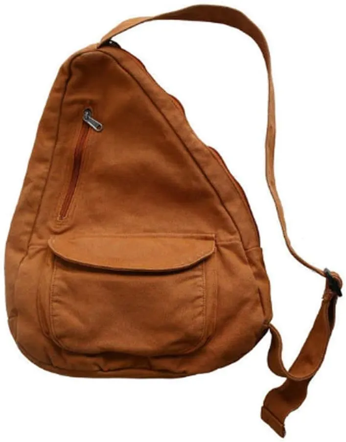 Women's Canvas Crossbody Bag Vintage Wash Zipper Shoulder Bag Men's and Women's Casual Crossbody Bag