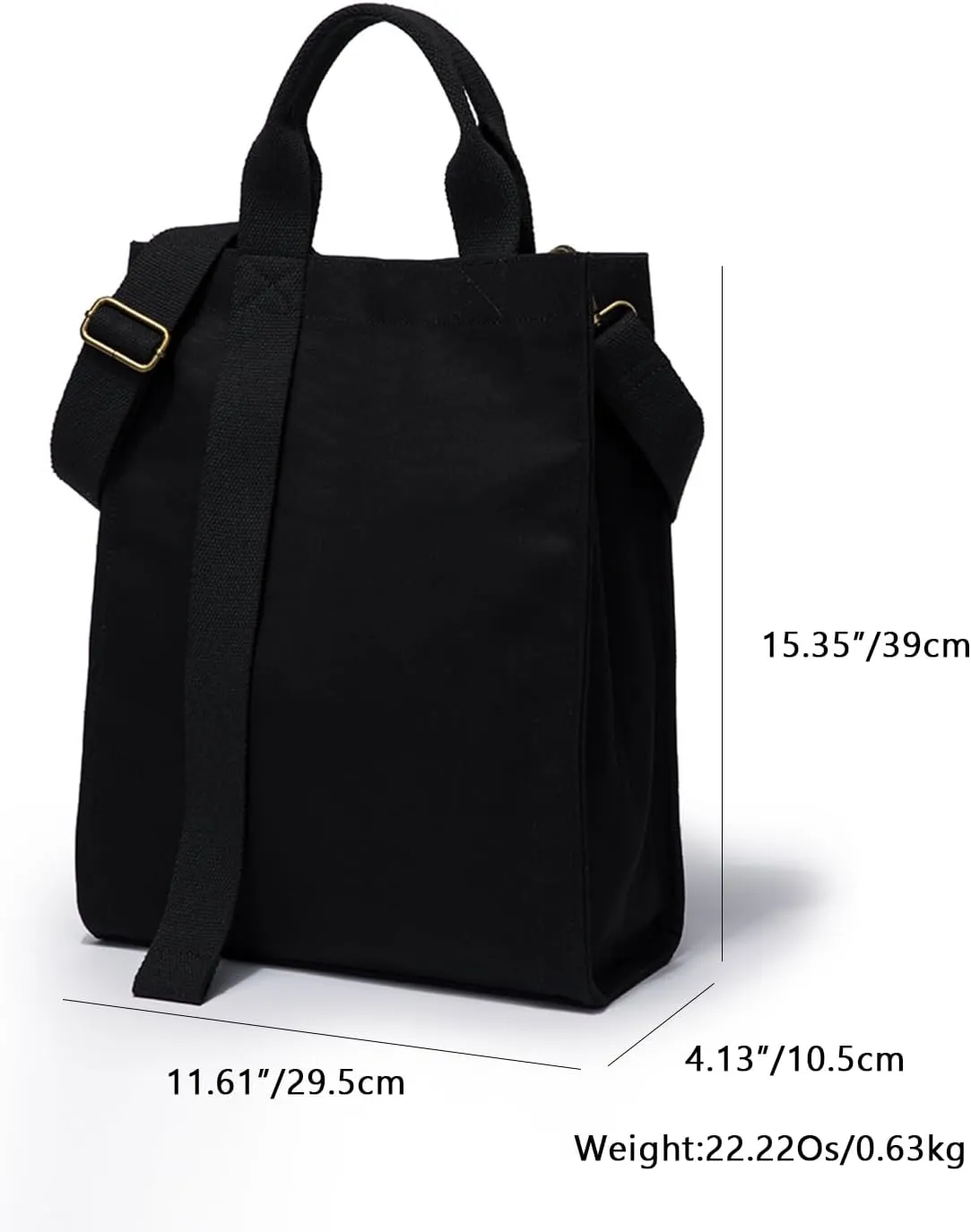 Women's Crossbody Bag - Trendy Handbag with Long Strap, Cotton Canvas, and Detachable Shoulder Strap, for Daily Use