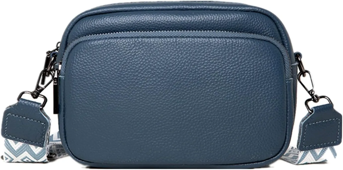 Women's Crossbody Handbag Genuine Leather Phone Bag For With Zipper Mini Cowhide Purse Crossbody Bag