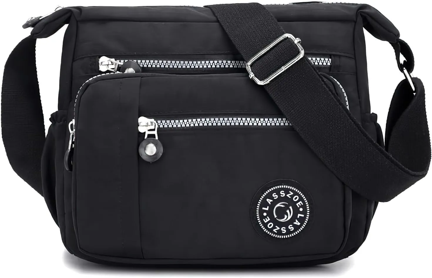Women's Nylon Crossbody Bag Waterproof Shoulder Purse Multi Pocket Tote Handbag Travel Satchel Messenger Bag