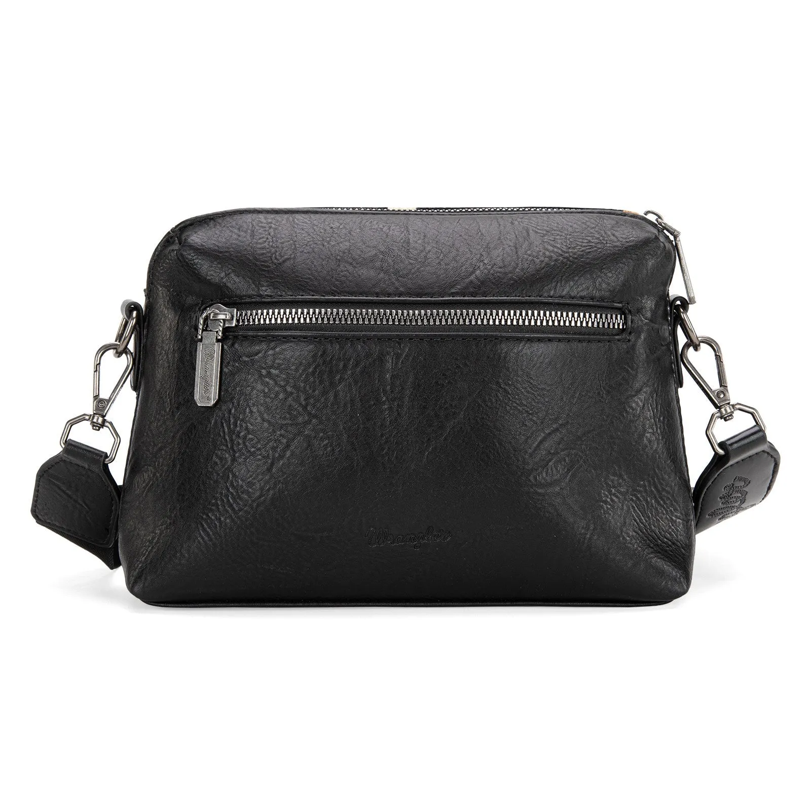 Wrangler Aztec Knitted Crossbody - Black (WG174-1832BK)