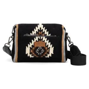 Wrangler Aztec Knitted Crossbody - Black (WG174-1832BK)