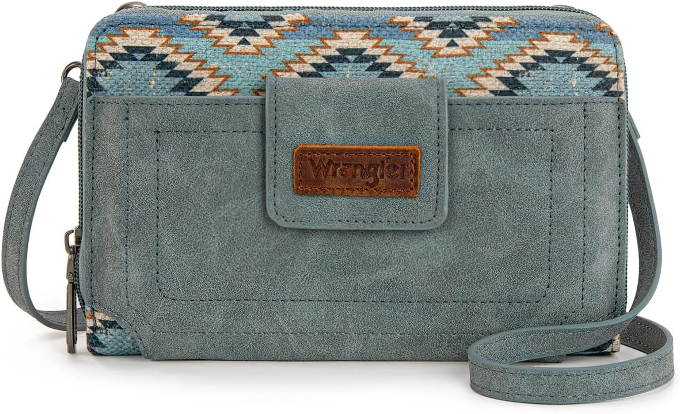 Wrangler Crossbody Wallet Purse Women's Cellphone Bag with RFID Card Slots