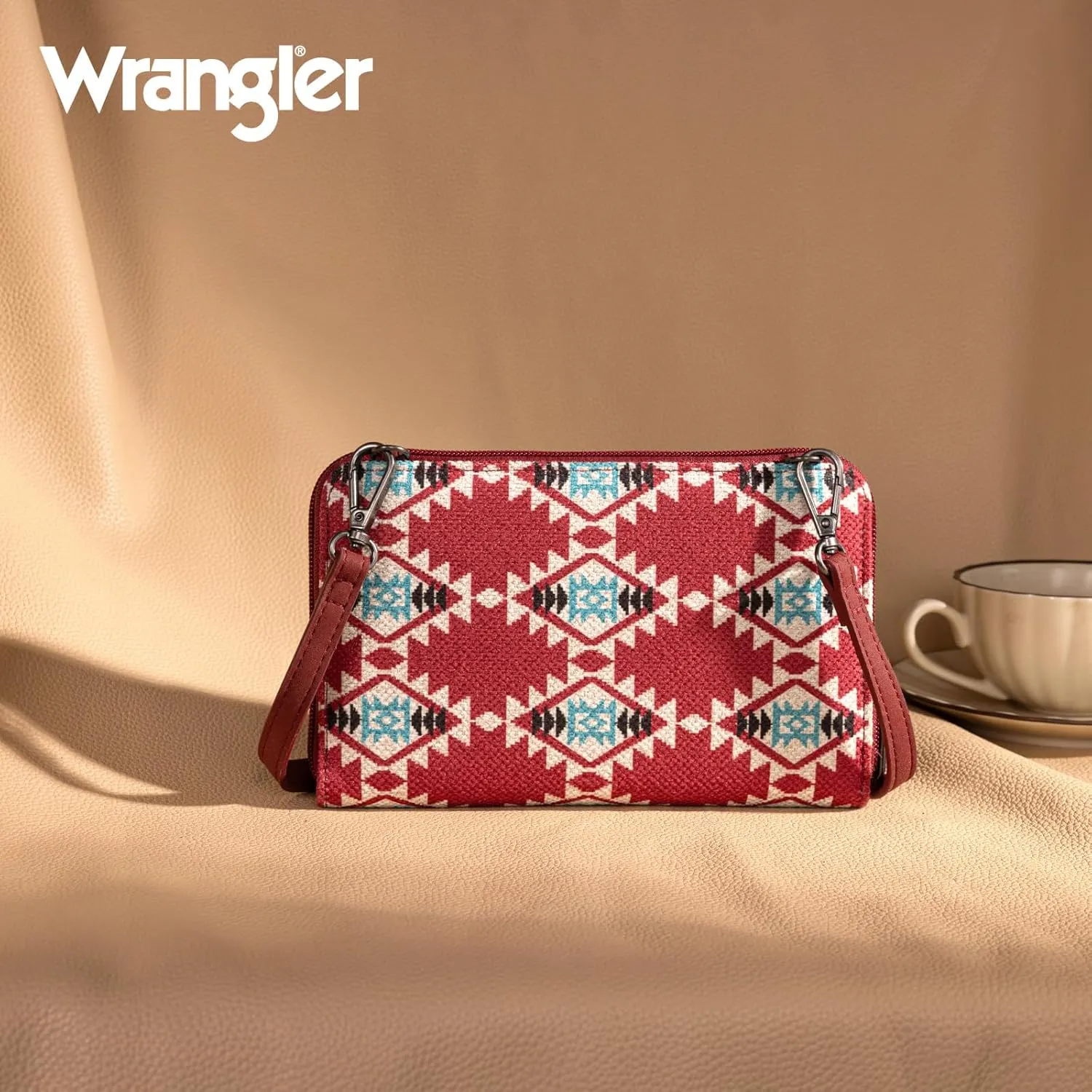Wrangler Crossbody Wallet Purse Women's Cellphone Bag with RFID Card Slots