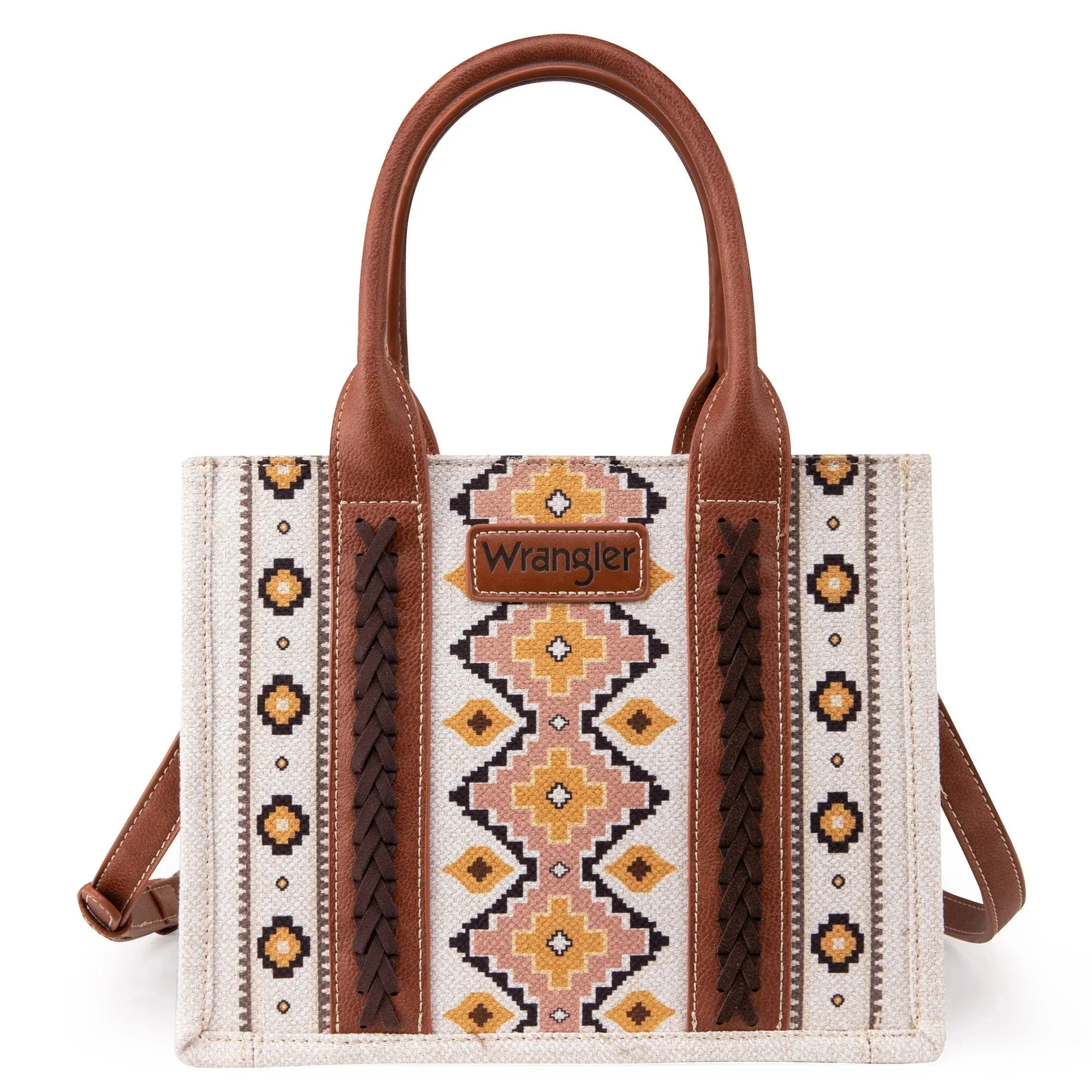 Wrangler Southwestern Print Small Canvas Tote/Crossbody