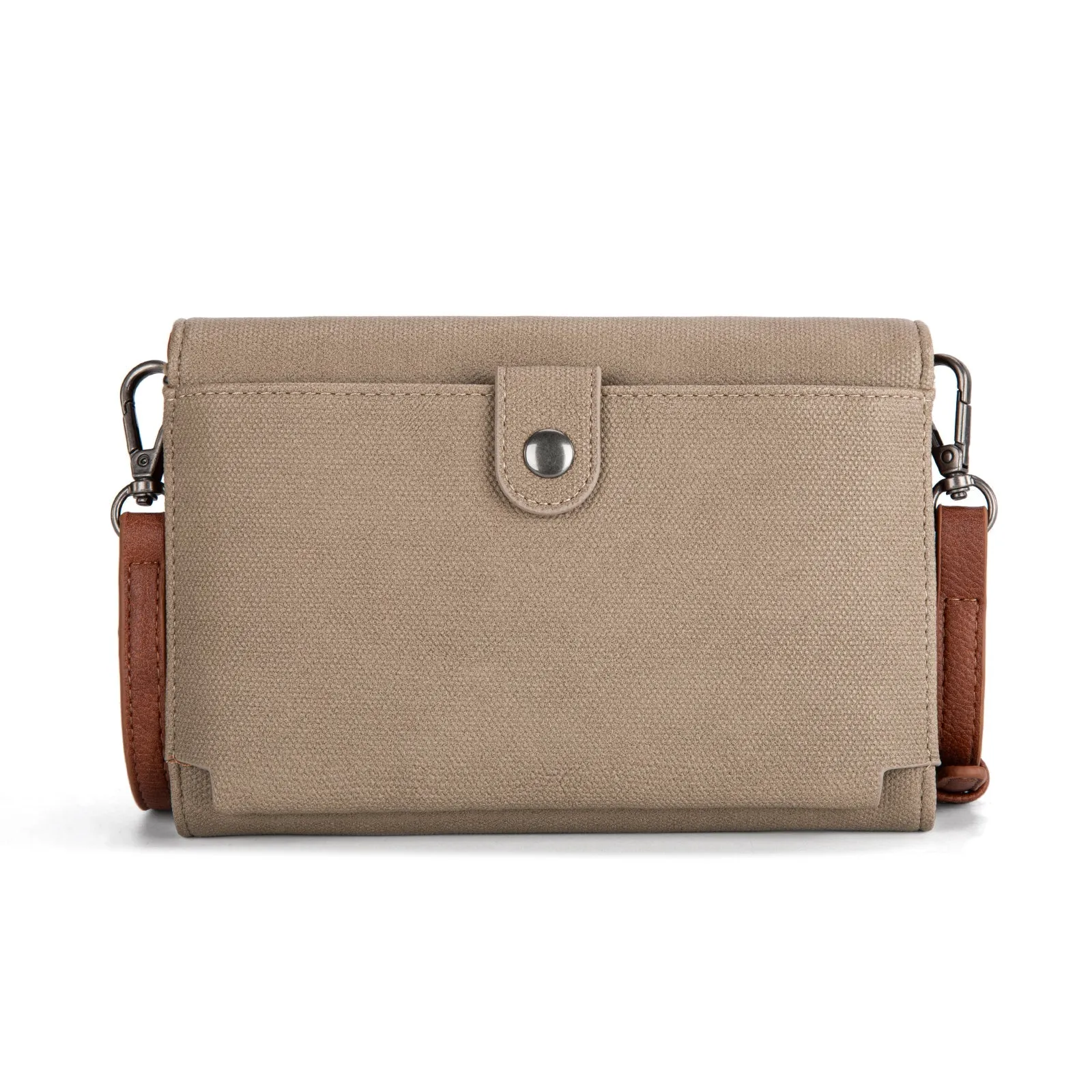 Wrangler Waxed Canvas Crossbody/Wallet - Khaki (WG171-1833KH)