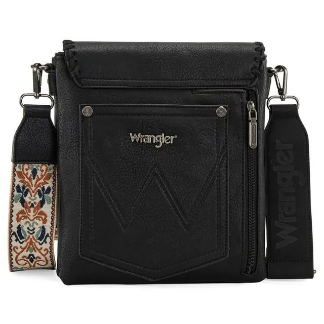 Wrangler Whipstitch Leopard Print Crossbody