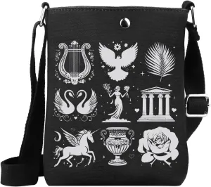WSNANG Aphrodite Crossbody Bag Greek Goddess Shoulder Bag Greek Mythology Dark Academia Gifts Greek Mythology Lover Gift