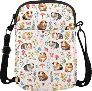WSNANG Guinea Pig Crossbody Bag Guinea Pig Lover Shoulder Bag Animal Gift for Cavy Owner Gifts