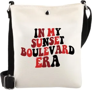 WSNANG In My Sunset Boulevard Era Crossbody Bag Musical Lover Shoulder Bag Musical Theater Gifts Musical Merchandise