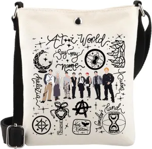 WSNANG K-Pop Group Aniteez Gift K-Pop Group Members Crossbody Bag K-Pop Fans Shoulder Bag K-pop Music Lover Gift K-POP Merch