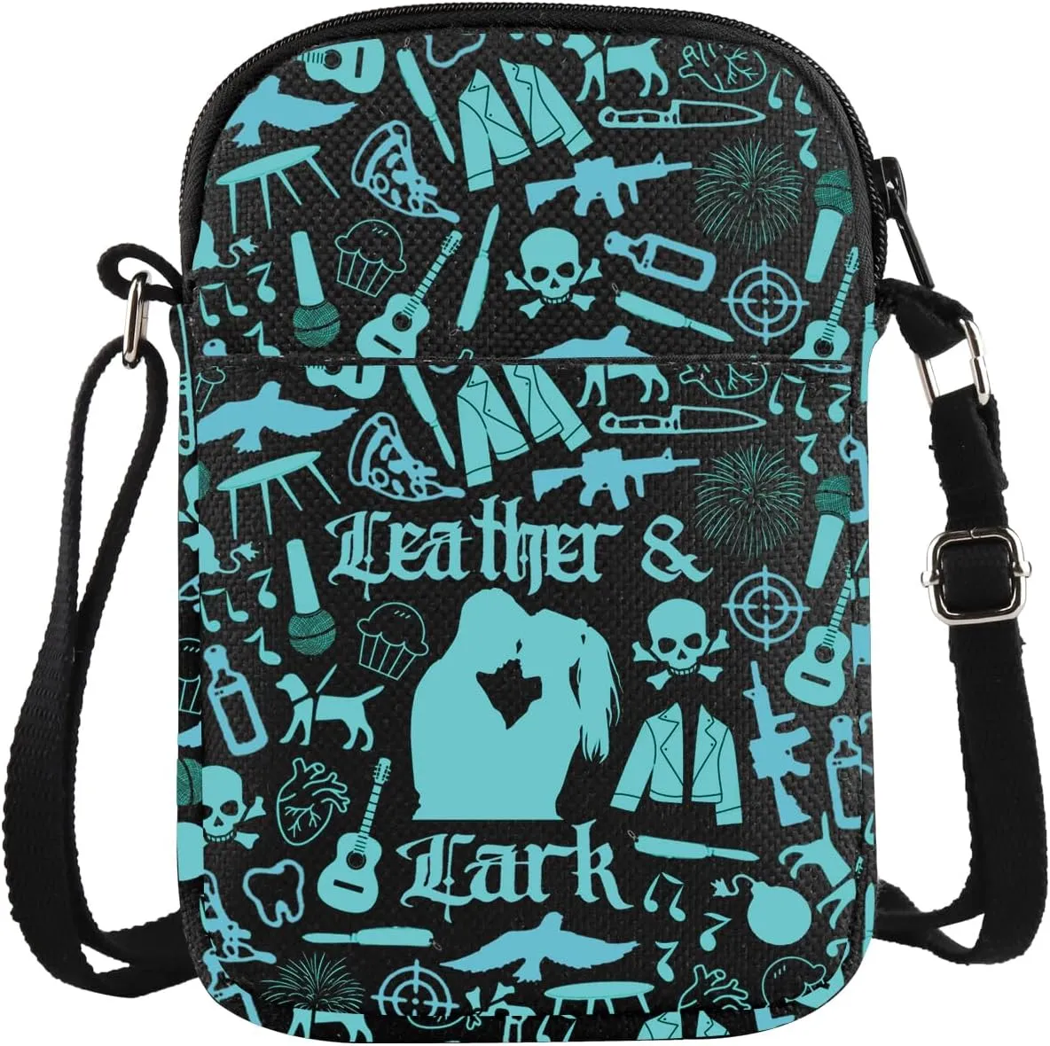 WSNANG Leather Inspired Crossbody Bag Dark Romance Lover Shoulder Bag Killer Romance Book Reader Gift Bookish Gift