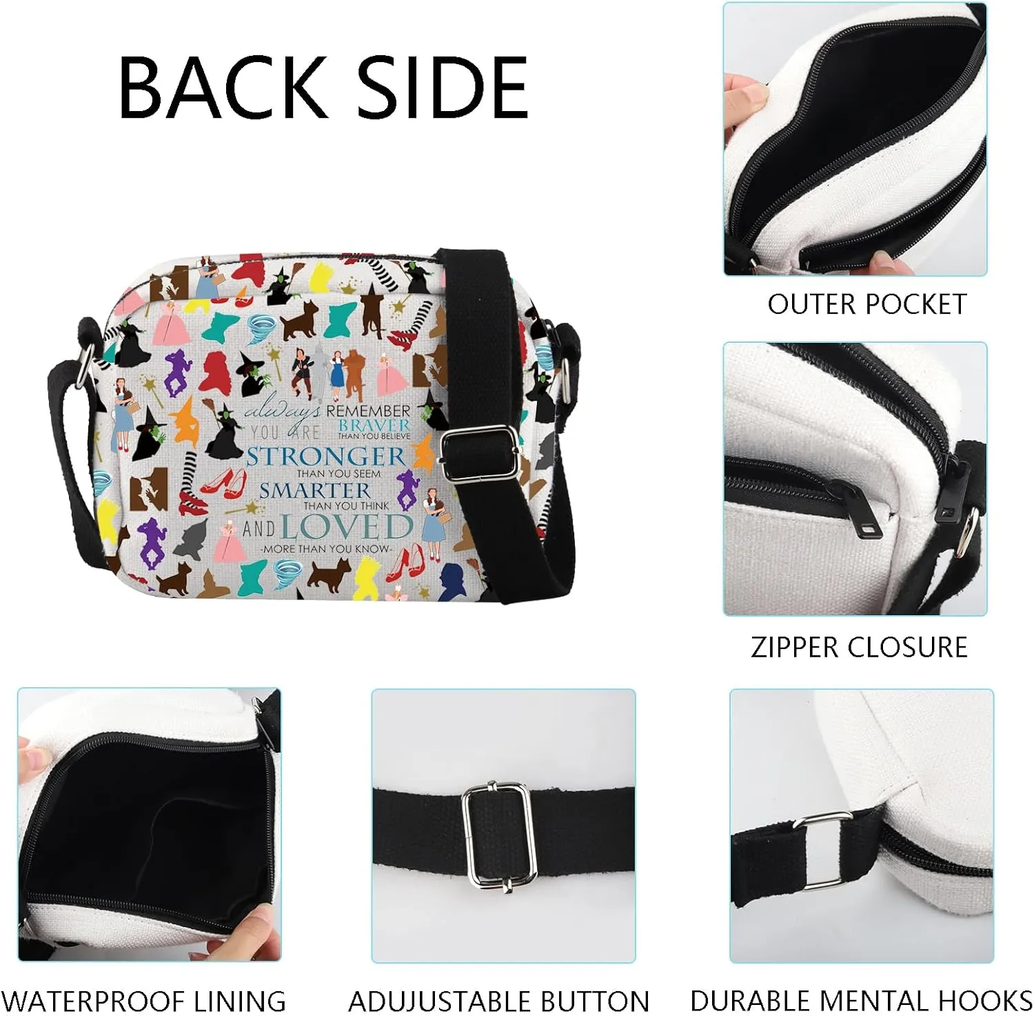 WSNANG Movie Inspired Crossbody Bag Ruby Fans Shoulder Bag Movie Character Gifts for Movie Lover