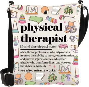 WSNANG Physical Therapist Shoulder Bag Physiotherapist Crossbody Bag Physical Therapy Gift Thysical Therapy Graduation Gift