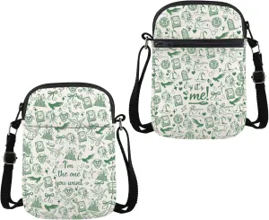 WSNANG Witch Fans Shoulder Bag Witch Crossbody Bag Gift for Witch Lovers Witchcore Gift Musical Merchandise