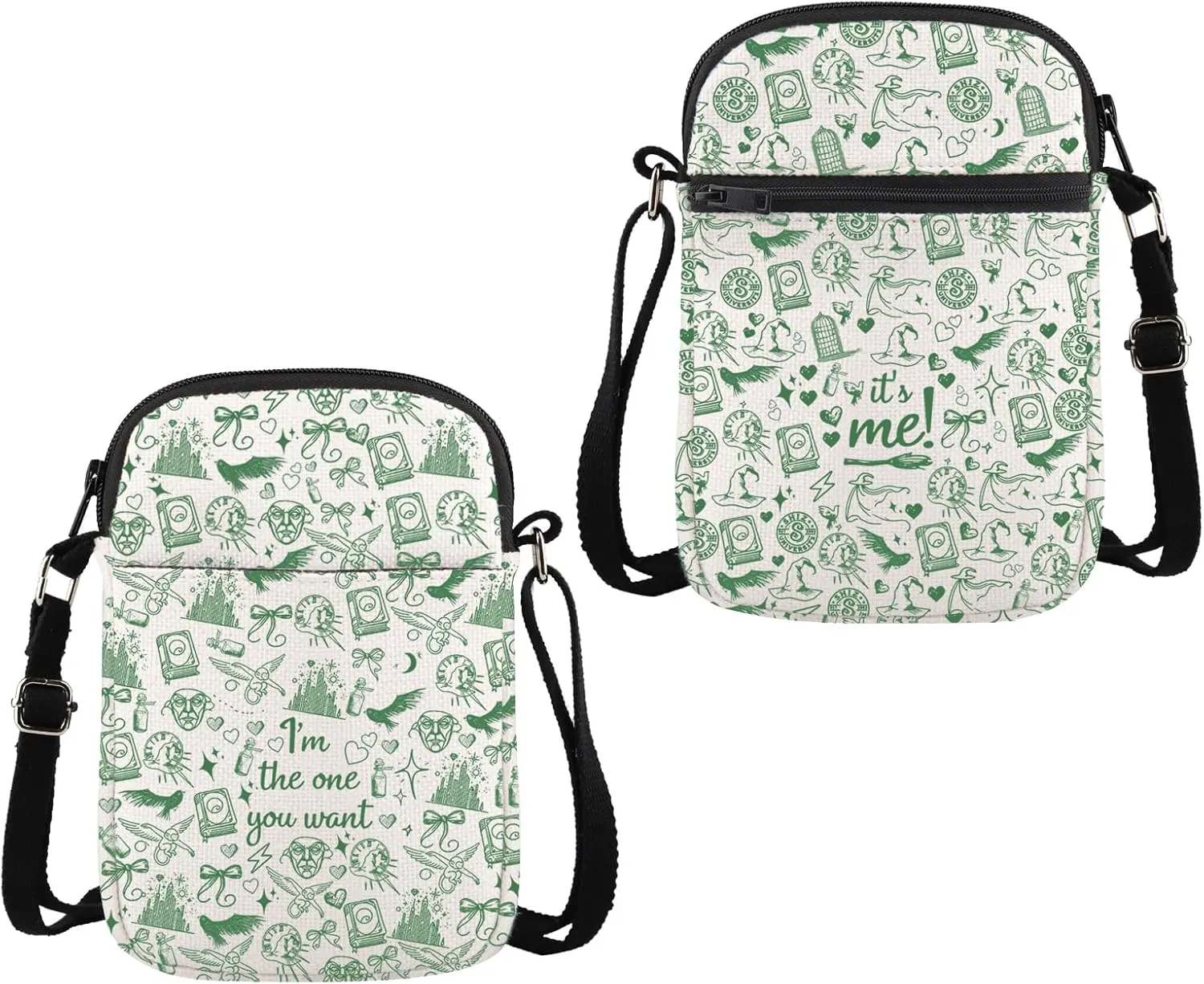 WSNANG Witch Fans Shoulder Bag Witch Crossbody Bag Gift for Witch Lovers Witchcore Gift Musical Merchandise