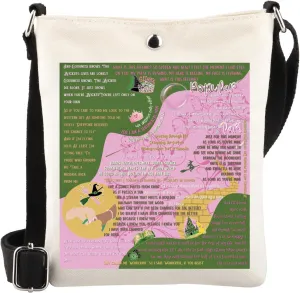 WSNANG Witch Musical Inpsired Crossbody Bag Witch Musical Lover Shoulder Bag Musical Theater Fans Gift Musical Merchandise