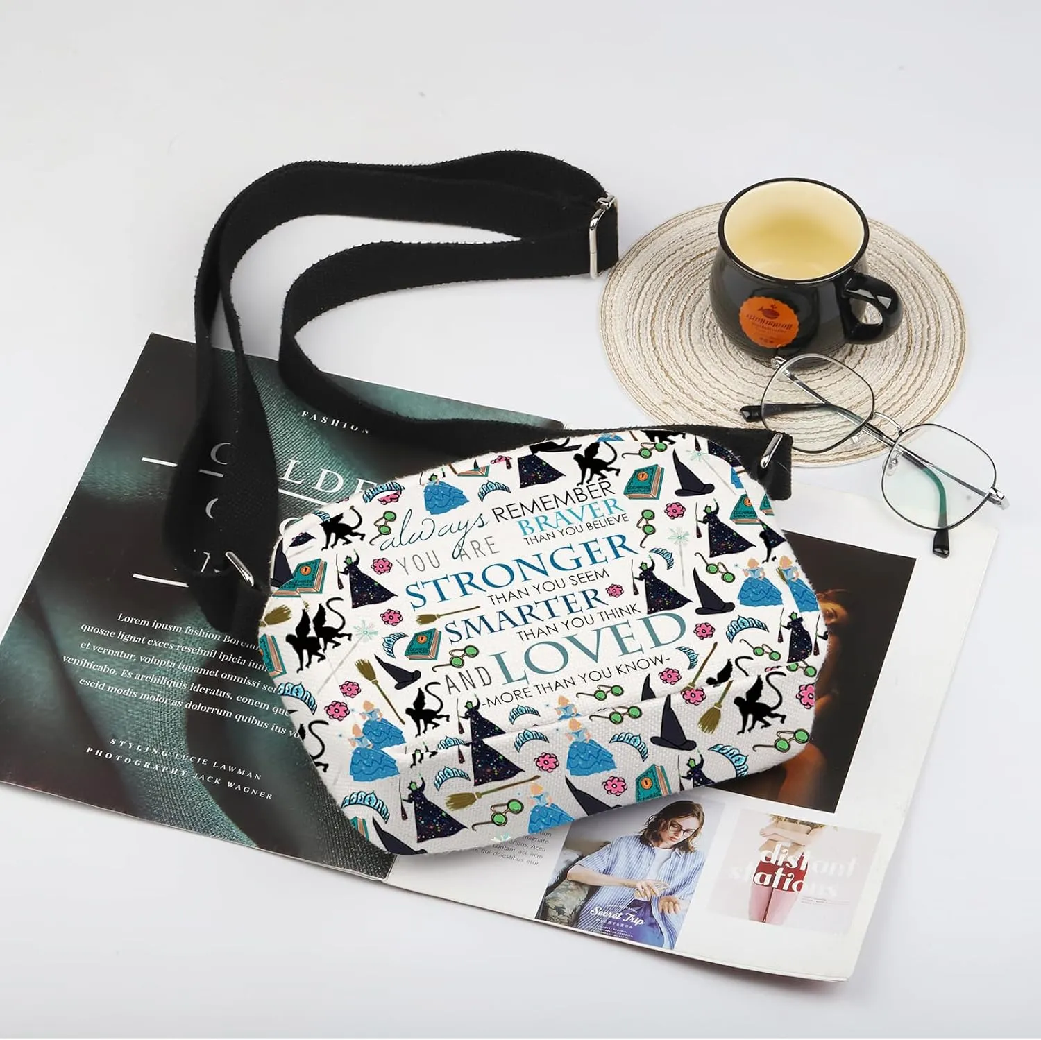 WSNANG Witch The Musical Gifts Witch The Musical Crossbody Bag Musical Lover Gift