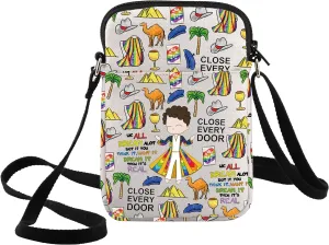 WZMPA Colorful Coat Musical Crossbody Bag Color Coat Music Lover Gift Close Every Door Shoulder Bag Colorful Coat Merch