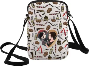 WZMPA Mrs. Lovett & Todd Crossbody Bag Mrs. Lovett Fans Gift These Are My Friends See How They Glisten Shoulder Bag