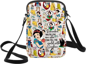 WZMPA Princess Crossbody Bag Prince Charming Fans Gift White Apple Shoulder Bag White Merchandise