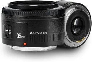 YONGNUO 35mm f/2.0 Wide-Angle Lens for Canon EF Mount, Auto Focus 35mm Prime ef Lens for Canon-Lightweight Prime Lens with 0.25m Close Focus
