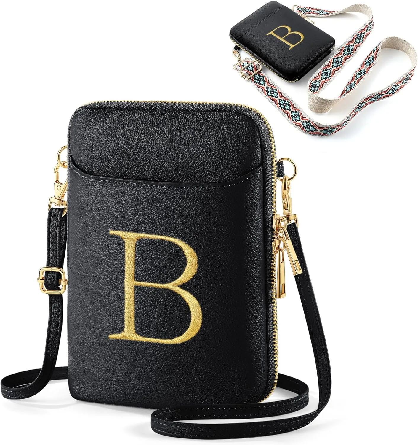 YOOLIFE Mothers Day Gifts - RFID Blocking Crossbody Bags for Women Small Initial Sling Bag Personalized Gifts for Women
