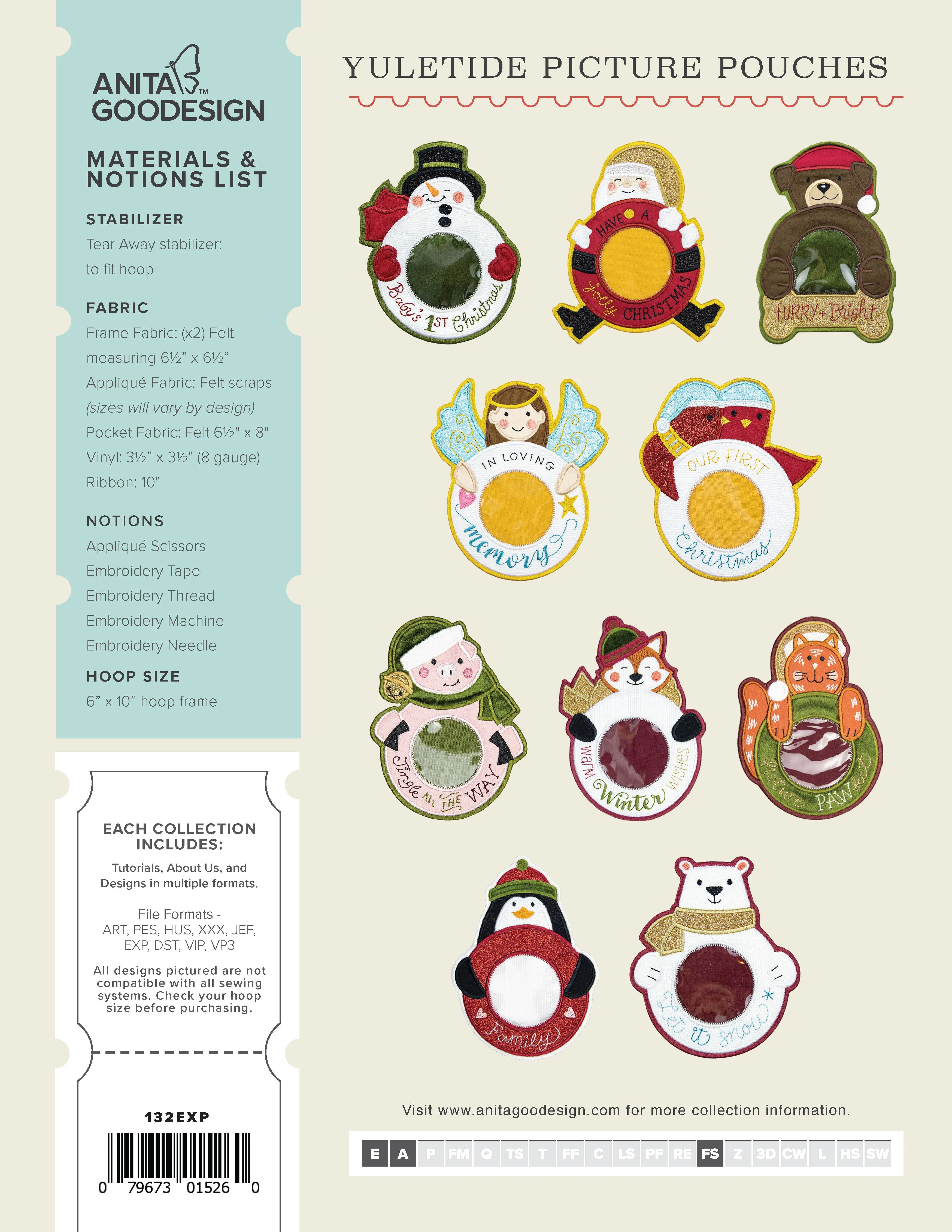 Yuletide Picture Pouches