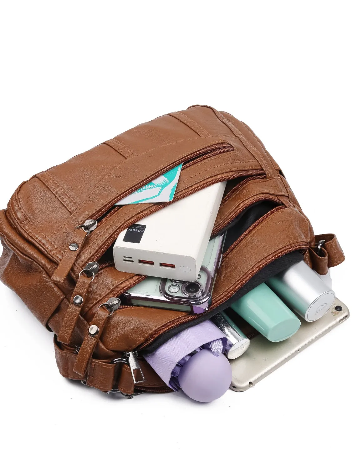 Zephariel Multi-Compartment Crossbody Bag